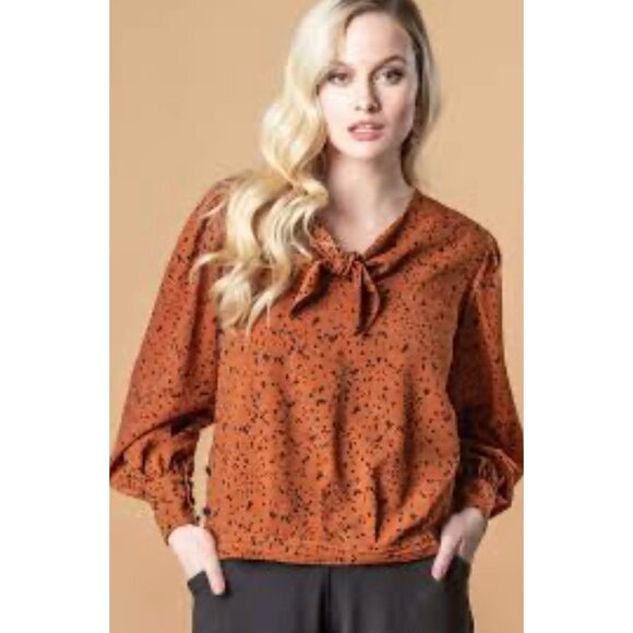 Eva Franco Tula Tie Top - Jungle Dot 4 - Picture 1 of 9